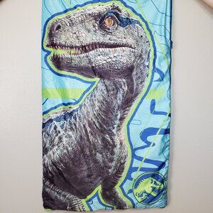 Jurassic World Kids Sleeping Bag Velociraptor Blue Dinosaur